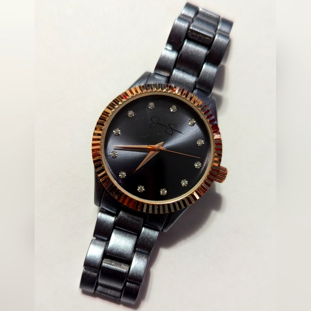 Jessica Simpson Silver and Gold Watch…899